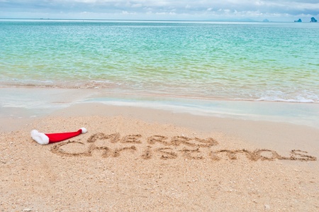 holiday background merry christmas written on tropical beach sand stock photo 10492742 - Merry Christmas Beach holiday background merry christmas written on tropical beach sand stock photo 10492742 - Merry Christmas Beach