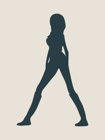 女性シルエット コレクション ファッション マネキン ベクトル図のイラスト素材 ベクタ Image