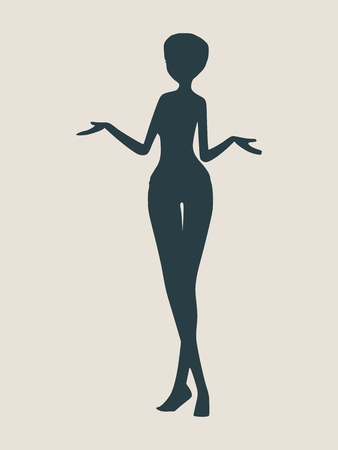 女性シルエット コレクション ファッション マネキン ベクトル図のイラスト素材 ベクタ Image