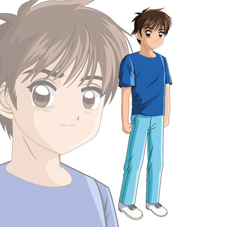 White hair red eyes anime guy