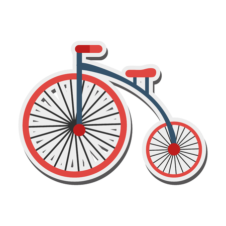 古いレトロな自転車のイラスト素材 ベクタ Image