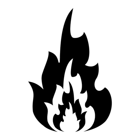 透明な背景にリアルな火災炎をセットします 特殊効果 のイラスト素材 ベクタ Image