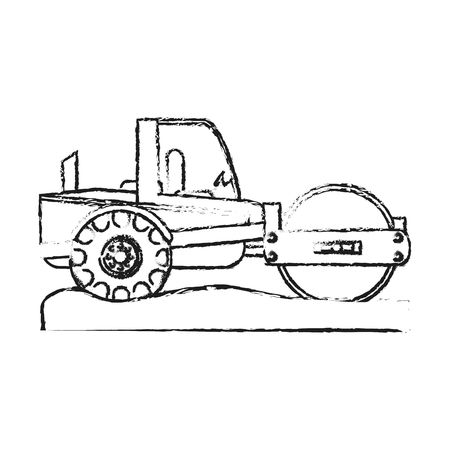 ロード ローラー重建設機械アイコン画像ベクトル イラスト デザインのイラスト素材 ベクタ Image 72698999