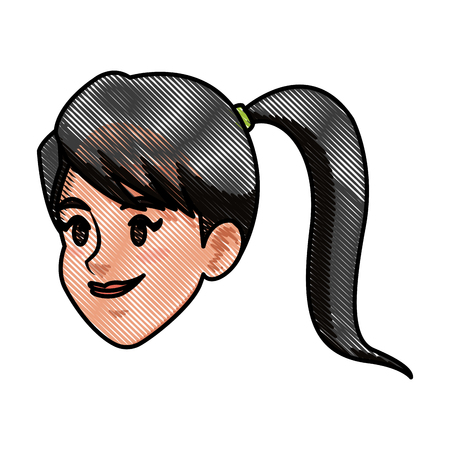図面顔女の子ポニーテール女性キャラ画像ベクトル イラスト のイラスト素材 ベクタ Image 図面顔女の子ポニーテール女性キャラ画像ベクトル イラスト のイラスト素材 ベクタ Image