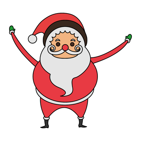 color image cartoon full body fat santa claus vector illustration vector - Pictures Of Santa Claus To Color color image cartoon full body fat santa claus vector illustration vector - Pictures Of Santa Claus To Color