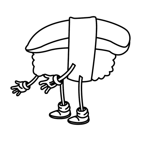 かわいいお寿司中華料理カード バナー ベクトル イラストのイラスト素材 ベクタ Image