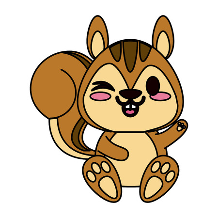 リスかわいい動物漫画アイコン画像ベクトル イラスト デザインのイラスト素材 ベクタ Image 9509