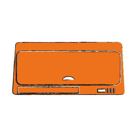 エアコン 冷却風が吹く風邪 透明な背景のエアコン ベクトル図のイラスト素材 ベクタ Image