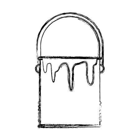 ペンキのバケツのアイコン ベクトル イラスト グラフィック デザインを分離しました のイラスト素材 ベクタ Image