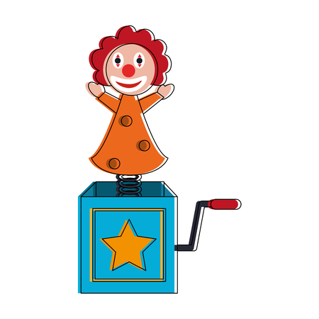 面白いサプライズ ボックス冗談アイコン ベクトル イラスト グラフィック デザインのイラスト素材 ベクタ Image