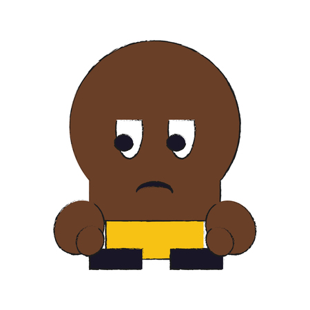 面白い敵ビデオゲームキャラクターアイコンベクトルイラストグラフィックデザイン のイラスト素材 ベクタ Image