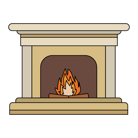 Chimney With Bonfire Icon Vector Illustration Graphic Design Chimney With Bonfire Icon Vector Illustration Graphic Design