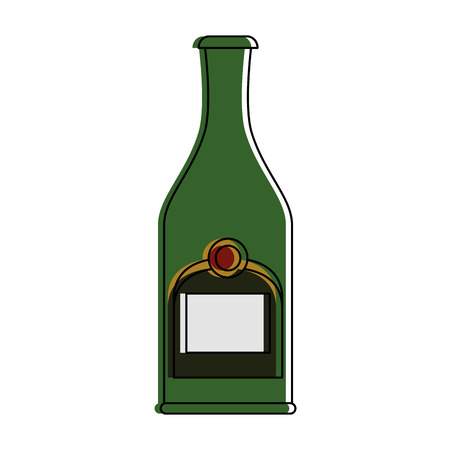 着色ガラス酒ボトル アイコン画像ベクトル イラスト デザイン のイラスト素材 ベクタ Image