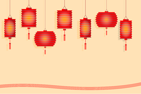 chinese lantern paper style design for mid autumn festival royalty