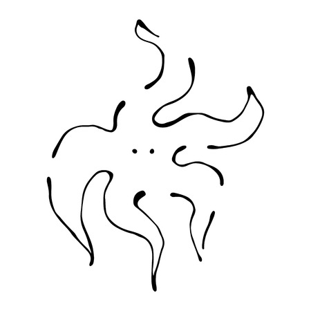 Zeester Vector tekening vector illustratie. Illustratie bestaande uit schoonheid - 96968175