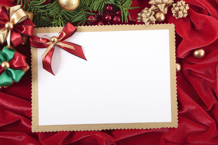 blank christmas invitation