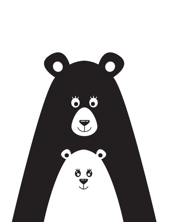 Poster With A Picture Of Bear And The Little Poster With A Picture Of Bear And The Little