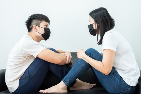 Watching otngagged asian couple