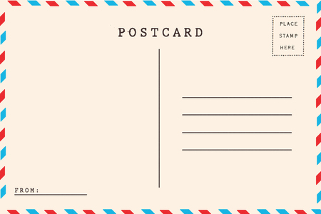 airmail backside blank postcard stock photo picture and royalty