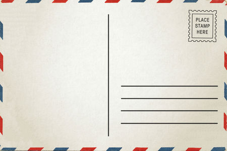 back of vintage blank postcard with space for text stock photo