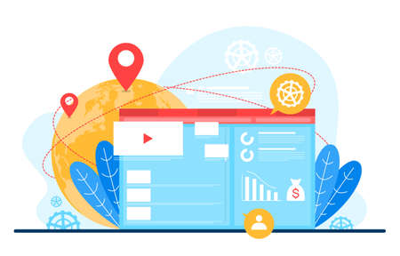 Create build website design web page project development illustration