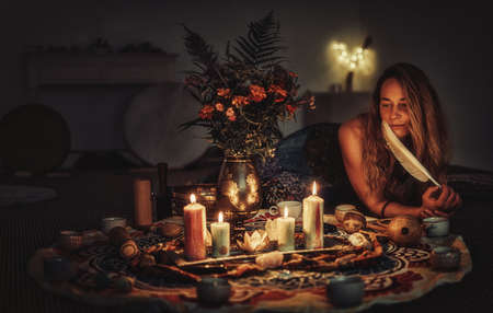 Cacao ceremony space, heart opening medicine. Banco de Imagens