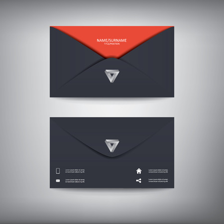 business card envelope template