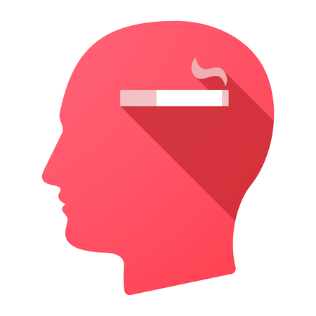 電子タバコと長い影の男性頭アイコンのイラストのイラスト素材 ベクタ Image 電子タバコと長い影の男性頭アイコンのイラストのイラスト素材 ベクタ Image