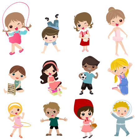 Vector children: Nhóm của trẻ em