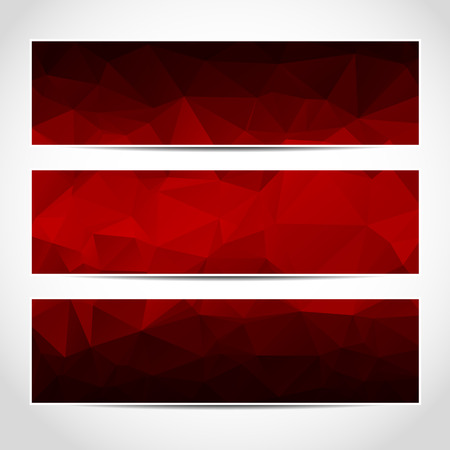 トレンディな赤のセットは 抽象的な幾何学的な背景のテンプレートまたはウェブサイトのヘッダーをバナーします のイラスト素材 ベクタ Image トレンディな赤のセットは 抽象的な幾何学的な背景のテンプレートまたはウェブサイトのヘッダーをバナーします のイラスト素材 ベクタ Image