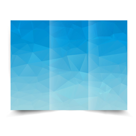 blue trifold