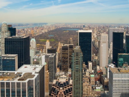 View of new york city from the rockefeller center