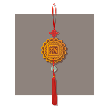 Good Luck Red Chinese Hanging Lantern Charms Knots Tassel Auspicious Decoration