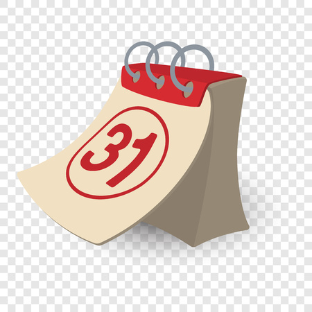 漫画イラストの日めくりカレンダー 透明な背景の月の最終日 のイラスト素材 ベクタ Image 漫画イラストの日めくりカレンダー 透明な背景の月の最終日 のイラスト素材 ベクタ Image