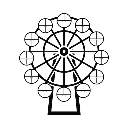 Riesenrad Cartoon Symbol Auf Einem Weissen Hintergrund Lizenzfrei Nutzbare Vektorgrafiken Clip Arts Illustrationen Image 52474024