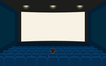 映画館で映画を見ている人のイラスト素材 ベクタ Image 映画館で映画を見ている人のイラスト素材 ベクタ Image