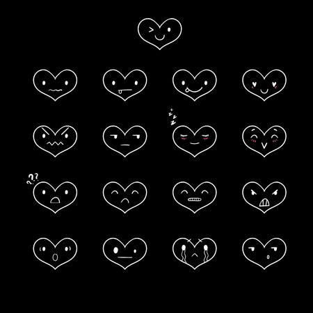 さまざまな感情 様々 な手描きのベクター セット ハート絵文字概要かわいい式 Eps 8のイラスト素材 ベクタ Image さまざまな感情 様々 な手描きのベクター セット ハート絵文字概要かわいい式 Eps 8のイラスト素材 ベクタ Image