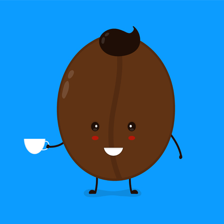 コーヒー豆の漫画のキャラクターのイラスト素材 ベクタ Image コーヒー豆の漫画のキャラクターのイラスト素材 ベクタ Image