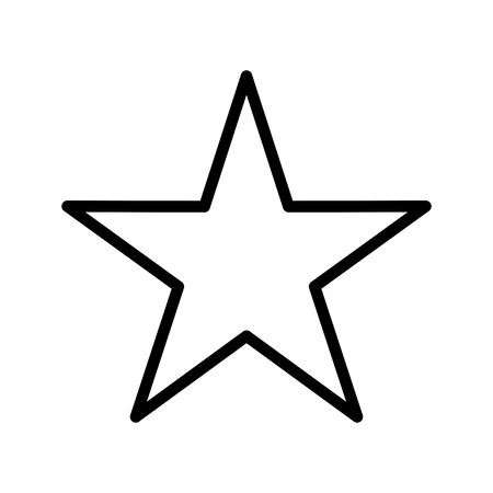 星のライン アイコン。Web グラフィックやアプリに 96 X 96