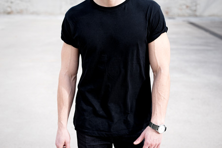 black tshirt mockup