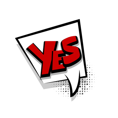 はい 肯定的なレタリングです 漫画テキスト効果音 音はベクトル イラストです コミック本のバルーン バブル アイコン音声フレーズ 漫画専用フォント ラベル タグ式 のイラスト素材 ベクタ Image はい 肯定的なレタリングです 漫画テキスト効果音 音はベクトル イラストです コミック本のバルーン バブル アイコン音声フレーズ 漫画専用フォント ラベル タグ式 のイラスト素材 ベクタ Image