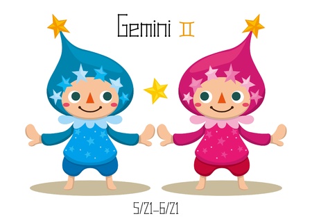 Illustration of the 12 Constellations - Gemini Stock Vector - 16460921