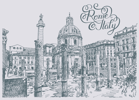 イタリアのローマの有名な景観の元のスケッチ手書き旅行カード ベクトル イラスト のイラスト素材 ベクタ Image イタリアのローマの有名な景観の元のスケッチ手書き旅行カード ベクトル イラスト のイラスト素材 ベクタ Image