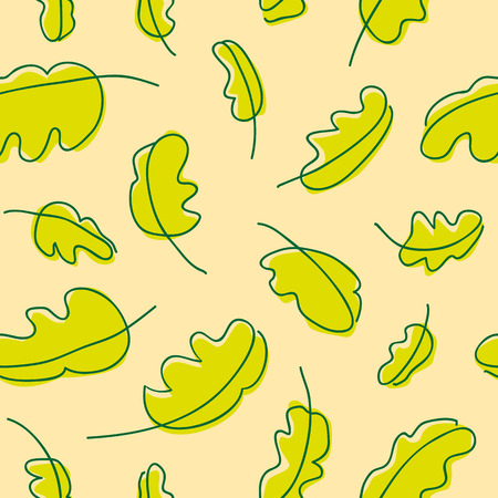 autumn oak leaves pattern background royalty free cliparts vectors