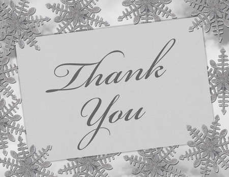 snowflake thank you cards