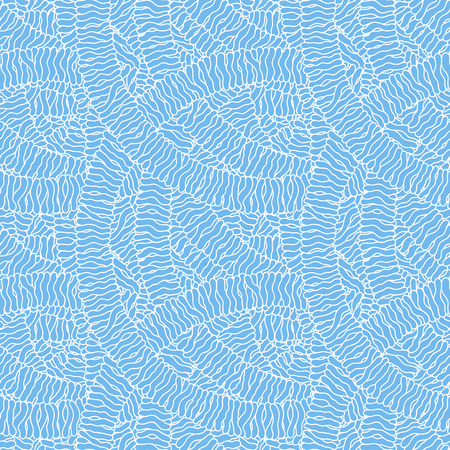 シームレスな抽象的な手描き波パターン 波状の背景 壁紙 パターンの塗りつぶし Web ページ 表面テクスチャを使用できます のイラスト素材 ベクタ Image