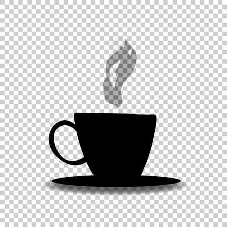 孤立した背景の上に透明なコーヒー マグカップ アイコンのベクトルのイラスト素材 ベクタ Image 孤立した背景の上に透明なコーヒー マグカップ アイコンのベクトルのイラスト素材 ベクタ Image