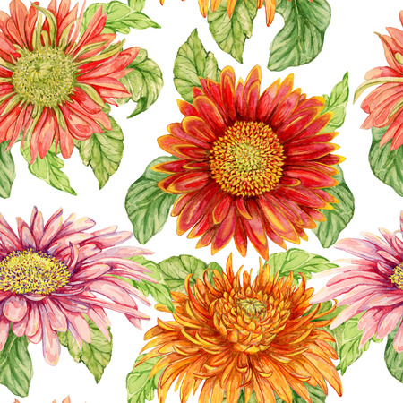 水彩のガーベラの花とのシームレスなパターン 手描きイラスト の写真素材 画像素材 Image 水彩のガーベラの花とのシームレスなパターン 手描きイラスト の写真素材 画像素材 Image