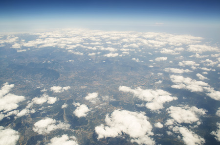 heaven and earth sky above cloud aerial sky and clouds background