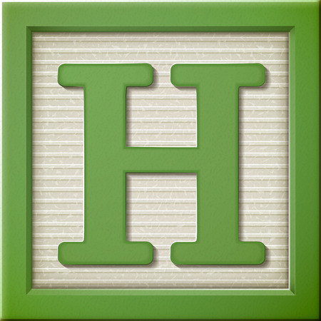 close up look at 3d blue letter block h royalty free cliparts block letter h